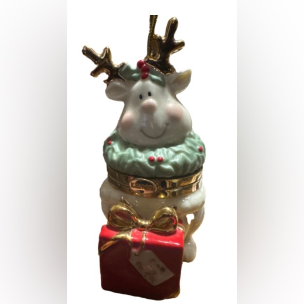 Lenox "for my deer" Reindeer Trinket Box ornament